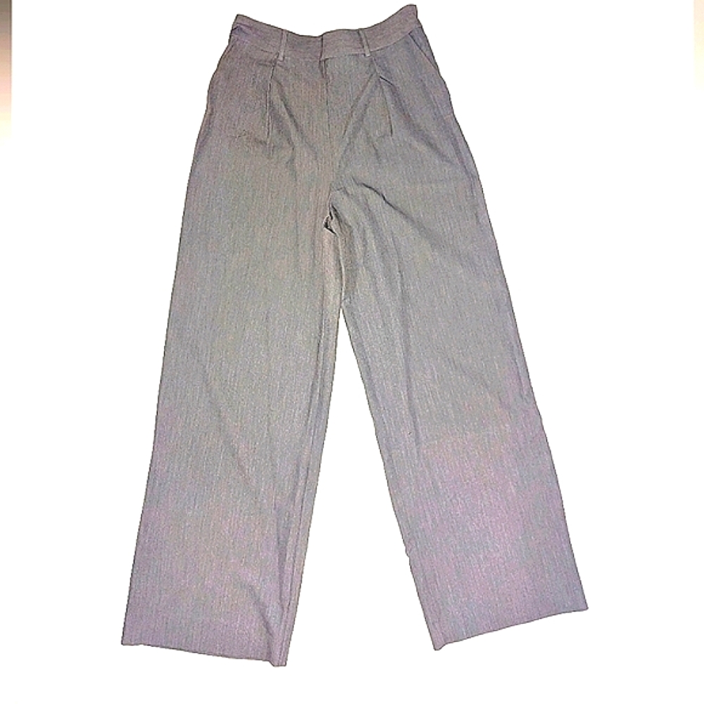 Asos Gray Wide-Leg Trousers